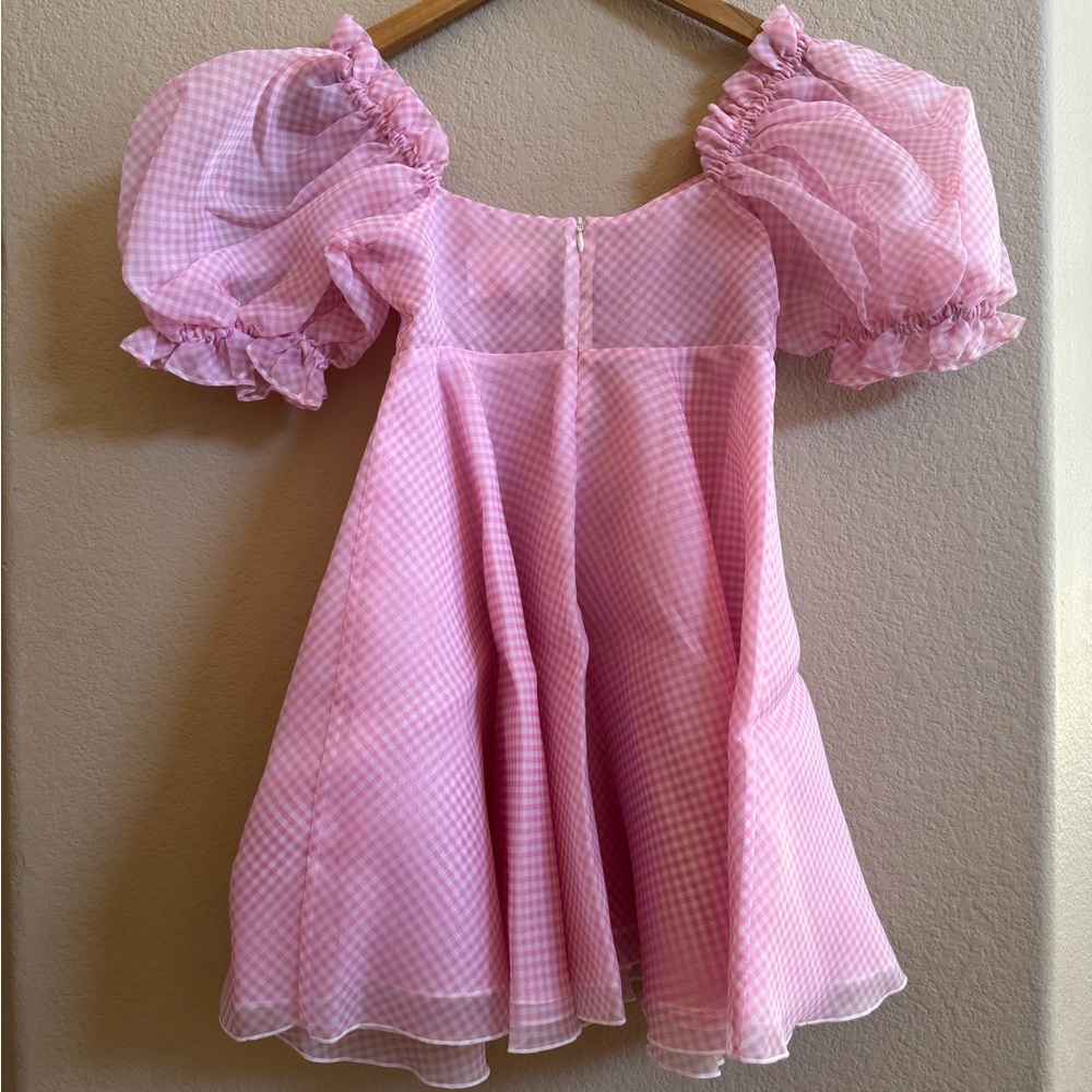 NWT Selkie Ice Cream Pink Parliament Gingham Dress - Picture 10 of 12